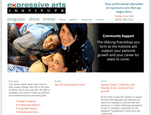 Tablet Screenshot of expressiveartsinstitute.org